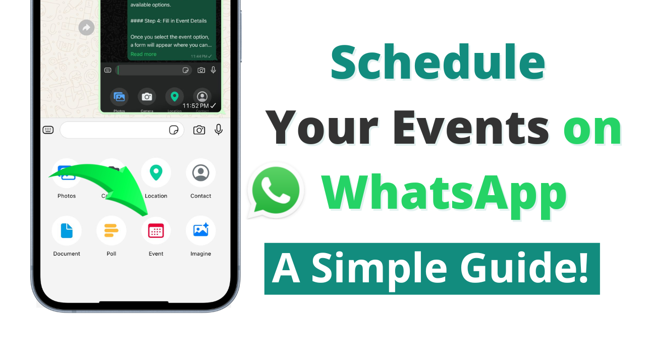 How to Schedule an Event on WhatsApp for Android and iOS Users: A Simple 2024 Guide