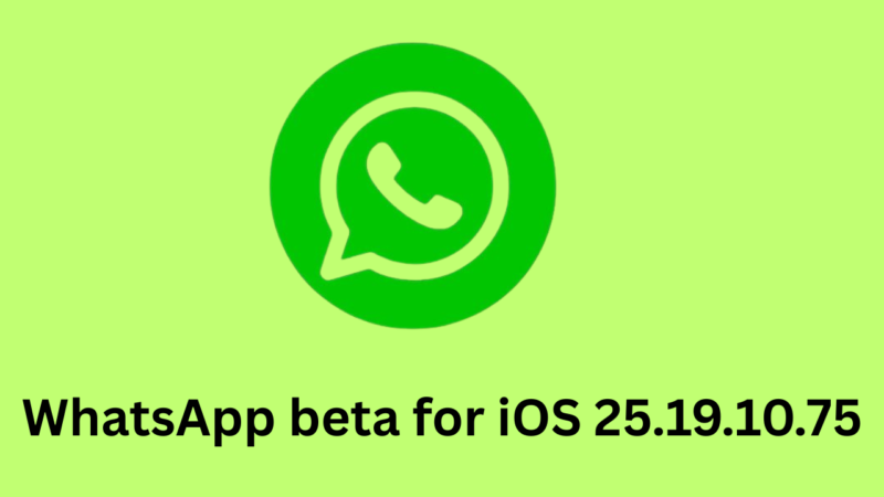 WhatsApp beta for iOS 25.19.10.75