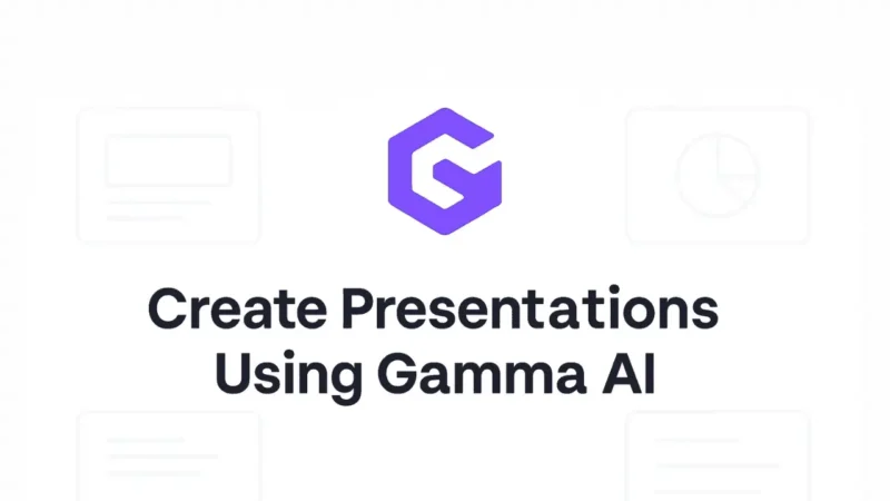 Create Presentations Using Gamma AI