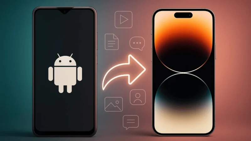 Transfer Data from Android to iPhone