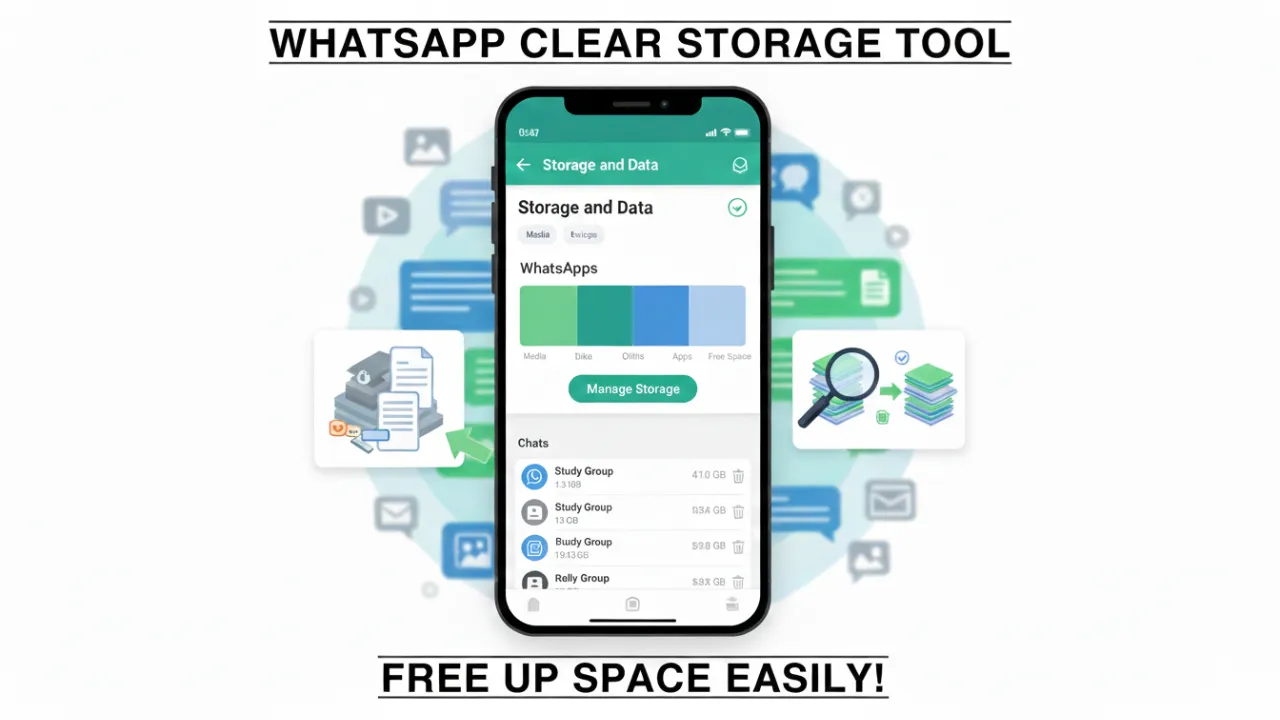 WhatsApp Clear Storage Tool