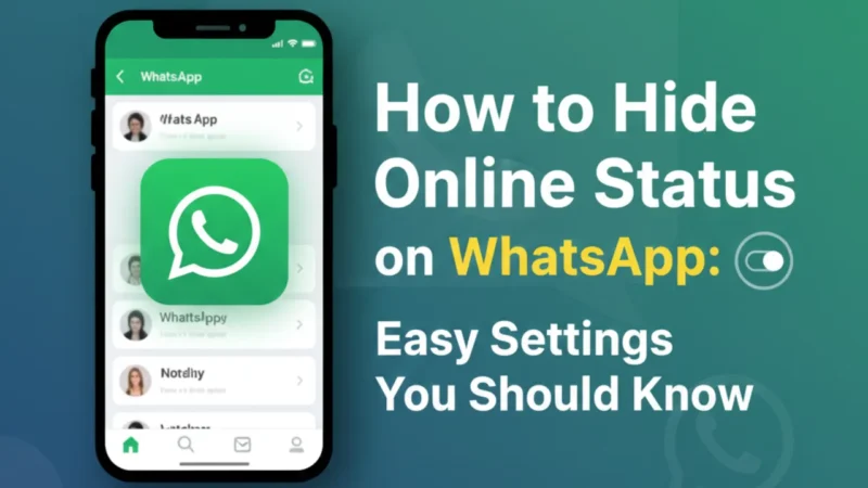 Hide Online Status on WhatsApp
