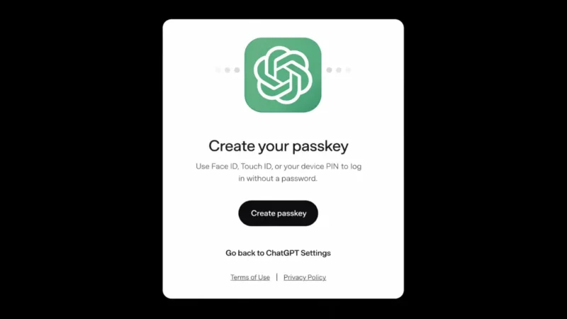 How to Protect Your OpenAI Account with Passkeys