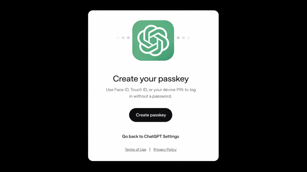 How to Protect Your OpenAI Account with Passkeys