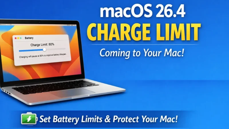 macOS 26.4 Charge Limit