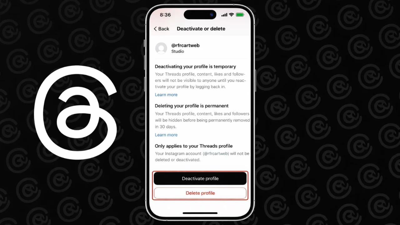 How to Delete Threads Account Without Deleting Instagram