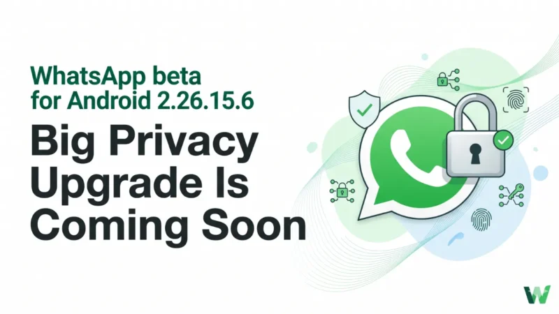 WhatsApp beta for Android 2.26.15.6