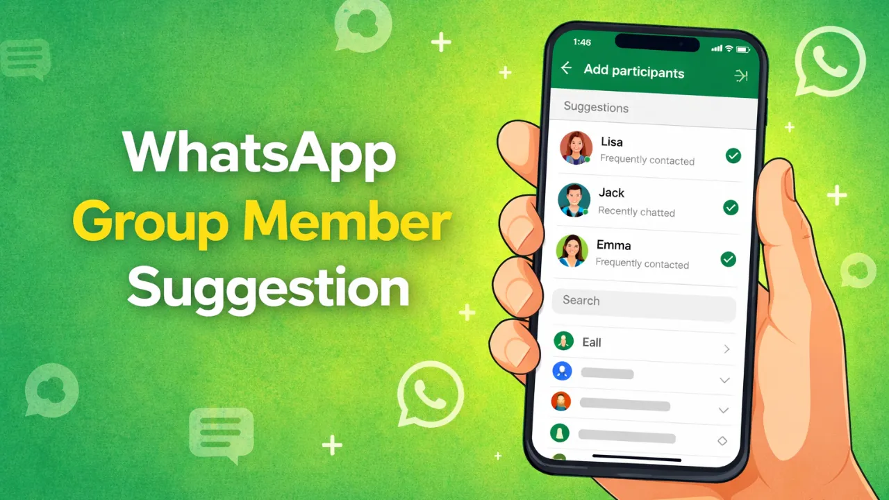 WhatsApp New Group Member Suggestion