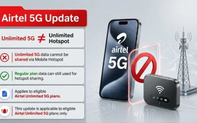 Airtel Unlimited 5G Users Reportedly Unable to Share 5G Data via Hotspot: Here's What We Know